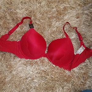 Lace push-up 40C Red Bra